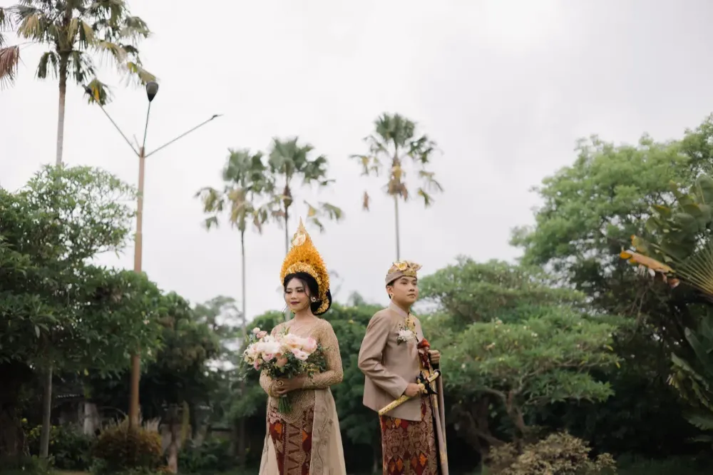 Balinese wedding reception in sanur