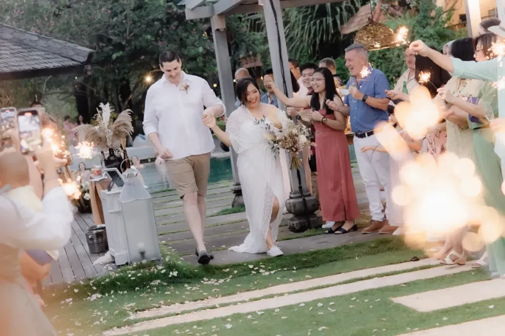 grand entrance with sparkles
